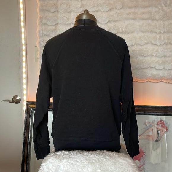 Black Sweatshirt with Gold 'AMOUR' Print - Picture 5 of 8